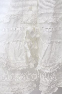 画像3: PINK HOUSE / フランス製レース使いエプロンドレス  シロ O-25-10-30-008-LO-OP-OW-OS