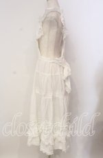 画像4: PINK HOUSE / フランス製レース使いエプロンドレス  シロ O-25-10-30-008-LO-OP-OW-OS (4)
