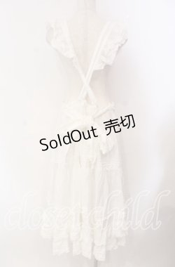 画像5: PINK HOUSE / フランス製レース使いエプロンドレス  シロ O-25-10-30-008-LO-OP-OW-OS