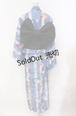 画像4: axes femme POETIQUE / セパレート浴衣セット  ブルー O-25-10-30-001-AX-OP-IG-ZT002