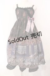 ALICE and the PIRATES / Le petit fleuriste〜永遠の花束とあなたを待つ時間〜柄ジャンパースカートII  クロ O-25-10-30-011-PA-OP-OW-OS