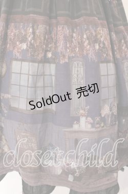 画像3: ALICE and the PIRATES / Le petit fleuriste〜永遠の花束とあなたを待つ時間〜柄ジャンパースカートII  クロ O-25-10-30-011-PA-OP-OW-OS