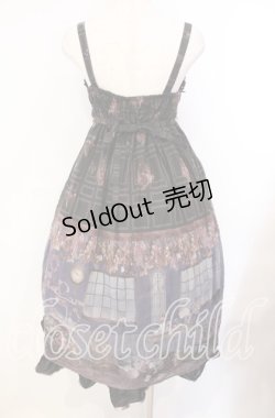 画像5: ALICE and the PIRATES / Le petit fleuriste〜永遠の花束とあなたを待つ時間〜柄ジャンパースカートII  クロ O-25-10-30-011-PA-OP-OW-OS