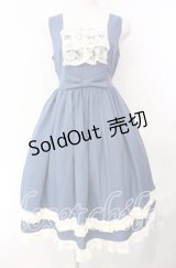 axes femme kawaii / オリビアジャンパースカート M ブルー O-25-10-30-012-AX-OP-OW-OS