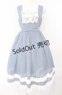 axes femme kawaii / オリビアジャンパースカート M ブルー O-25-10-30-012-AX-OP-OW-OS