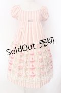 Emily Temple cute / パティスリープリントワンピース M ピンク O-25-10-30-015-ET-OP-OW-OS