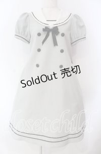 Innocent World / ピコレースのセーラーワンピース M グレー O-25-10-30-018-IW-OP-OW-OS