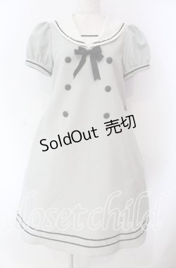 画像1: Innocent World / ピコレースのセーラーワンピース M グレー O-25-10-30-018-IW-OP-OW-OS