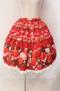 画像1: BABY,THE STARS SHINE BRIGHT / Creamy Berry Fairy Dreamスカート  アカ O-25-10-30-019-BA-SK-OW-OS
