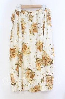 画像3: PINK HOUSE / すずらん柄カットスカート  シロ O-25-10-31-031-LO-SK-IG-OS