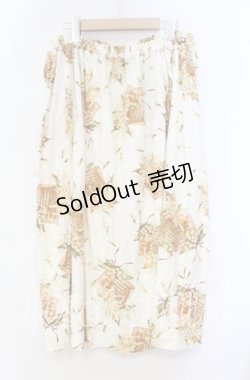 画像3: PINK HOUSE / すずらん柄カットスカート  シロ O-25-10-31-031-LO-SK-IG-ZT341