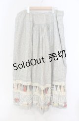 PINK HOUSE / 小薔薇柄パッチワークワンピース【お直しあり】  サックス O-25-10-31-032-LO-OP-IG-OS