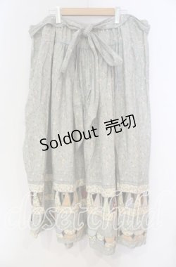 画像3: PINK HOUSE / 小薔薇柄パッチワークワンピース【お直しあり】  サックス O-25-10-31-032-LO-OP-IG-OS