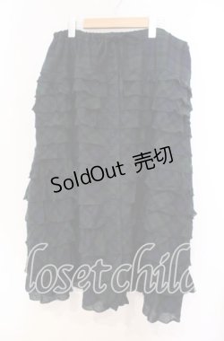 画像1: PINK HOUSE / ウールチェック段々スカート  グリーン O-25-10-31-033-LO-SK-IG-OS