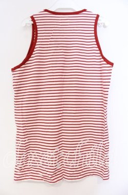 画像3: Karl Helmut / ボーダータンクトップ M アカ×シロ O-25-10-31-034-EL-TO-IG-ZT070