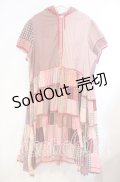 PINK HOUSE / パッチワークフードワンピース【お直しあり】  アカ O-25-10-31-036-LO-OP-IG-ZT233