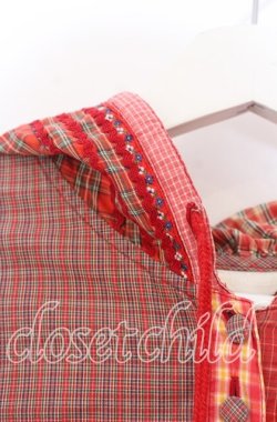 画像3: PINK HOUSE / パッチワークフードワンピース【お直しあり】  アカ O-25-10-31-036-LO-OP-IG-OS