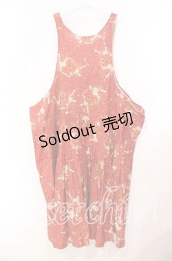 画像3: PINK HOUSE / チェリーブロッサムフラワーバスケットジャンパースカート【お直しあり】  アカ O-25-10-31-037-LO-OP-IG-ZT086