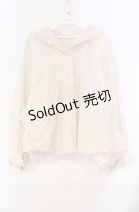 PINK HOUSE / セーラーカラーブラウス【お直しあり】  アイボリー O-25-10-31-038-LO-BL-IG-OS