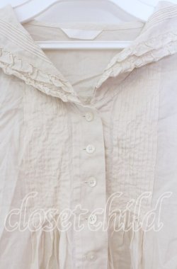 画像2: PINK HOUSE / セーラーカラーブラウス【お直しあり】  アイボリー O-25-10-31-038-LO-BL-IG-OS