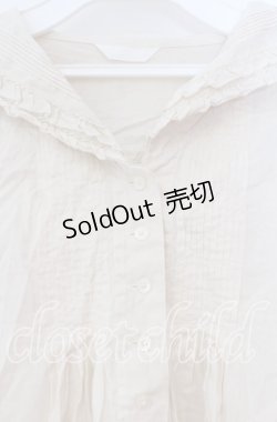 画像2: PINK HOUSE / セーラーカラーブラウス【お直しあり】  アイボリー O-25-10-31-038-LO-BL-IG-OS