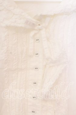 画像2: PINK HOUSE / ローンフリルセーラーカラーブラウス【お直しあり】  シロ O-25-10-31-039-LO-BL-IG-OS