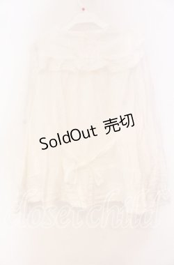 画像3: PINK HOUSE / ローンフリルセーラーカラーブラウス【お直しあり】  シロ O-25-10-31-039-LO-BL-IG-OS