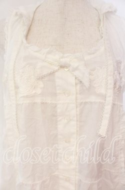 画像2: PINK HOUSE / ローンフード付きロングベスト【お直しあり】  シロ O-25-10-31-040-LO-OP-IG-OS