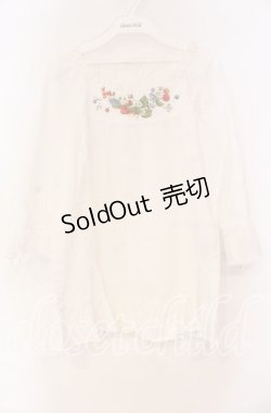 画像1: PINK HOUSE / いちご刺繍ブラウス  シロ O-25-10-31-041-LO-BL-IG-OS