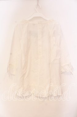 画像4: PINK HOUSE / いちご刺繍ブラウス  シロ O-25-10-31-041-LO-BL-IG-OS