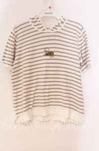 TOMATSU / くまボーダープルオーバー 38 ベージュ O-25-10-31-042-LO-TO-IG-ZT080