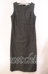 TOMATSU / デニムジャンパースカート 38 クロ O-25-10-31-046-LO-OP-IG-ZT458