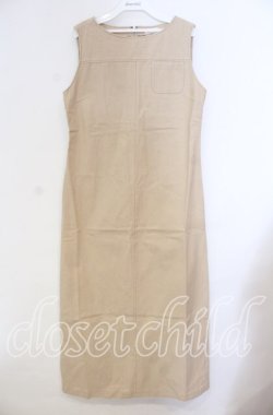 画像1: TOMATSU / デニムジャンパースカート 38 ベージュ O-25-10-31-047-LO-OP-IG-OS