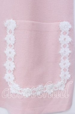 画像2: TOMATSU / フェザーフラワーニット  ピンク O-25-10-31-048-LO-TO-IG-OS