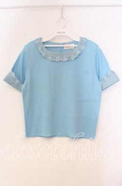 画像1: TOMATSU / シェル刺繍トップス  サックス O-25-10-31-049-LO-TO-IG-OS