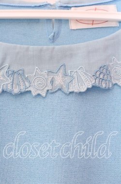 画像2: TOMATSU / シェル刺繍トップス  サックス O-25-10-31-049-LO-TO-IG-OS