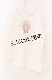PINK HOUSE / ブーケプリントカットソー L シロ O-25-10-31-006-LO-TO-IG-ZT070