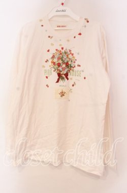 画像1: PINK HOUSE / ブーケプリントカットソー L シロ O-25-10-31-006-LO-TO-IG-OS