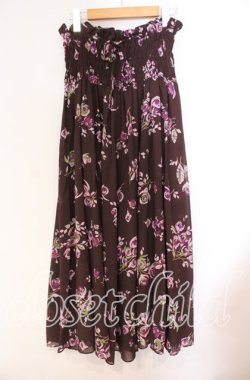 画像1: TOMATSU / シャーリングローズスカート 38 ブラウン O-25-10-31-051-LO-SK-IG-OS