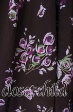 画像2: 【SALE】TOMATSU / シャーリングローズスカート 38 ブラウン O-25-10-31-051-LO-SK-IG-ZT333 (2)