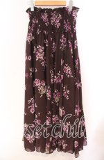 画像3: 【SALE】TOMATSU / シャーリングローズスカート 38 ブラウン O-25-10-31-051-LO-SK-IG-ZT333 (3)