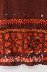 画像2: 【SALE】TOMATSU / パッチワークサマースカート 40 アカ系 O-25-10-31-057-LO-SK-IG-ZT327 (2)