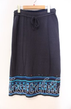 画像1: TOMATSU / パッチワークサマースカート 40 ブルー O-25-10-31-058-LO-SK-IG-OS