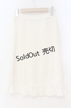画像2: 【SALE】TOMATSU / テレコニットスカート  オフ O-25-10-31-059-LO-SK-IG-ZT341