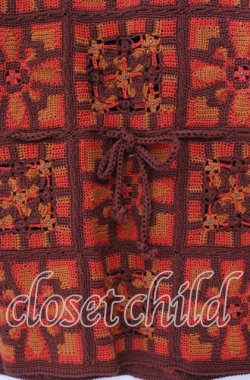 画像2: TOMATSU / パッチワークサマーベスト 38 アカ系 O-25-10-31-061-LO-TO-IG-OS