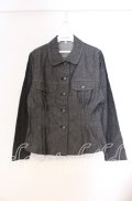 TOMATSU / デニム丸襟ジャケット 38 クロ系 O-25-10-31-062-LO-JA-IG-OS