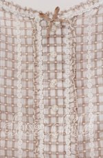 画像2: PINK HOUSE / ドビー刺繍チェックキャミソール  ベージュ×シロ O-25-10-31-065-LO-TO-IG-ZT211 (2)