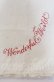 画像2: WONDERFUL WORLD / 2002年 ロゴ刺繍ストール  生成り O-25-10-31-001-LO-ZA-IG-OS (2)
