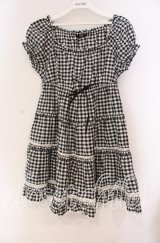 PINK HOUSE / ギンガムパフチュニック  クロ O-25-10-31-066-LO-TO-IG-OS