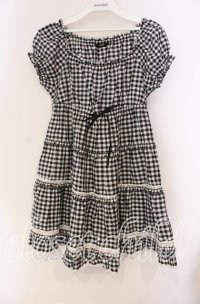 PINK HOUSE / ギンガムパフチュニック  クロ O-25-10-31-066-LO-TO-IG-OS